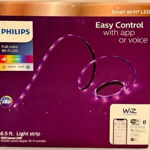 Philips Hue 6.5 ft Smart Plug-in Color and Tunable White Dimmable Wi-Fi Wiz